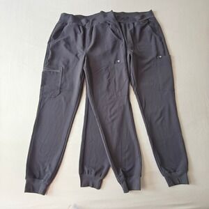 FIGS Technical Collection Women S Charcoal Gray Jogger Scrub Pants Pride 2 Pairs
